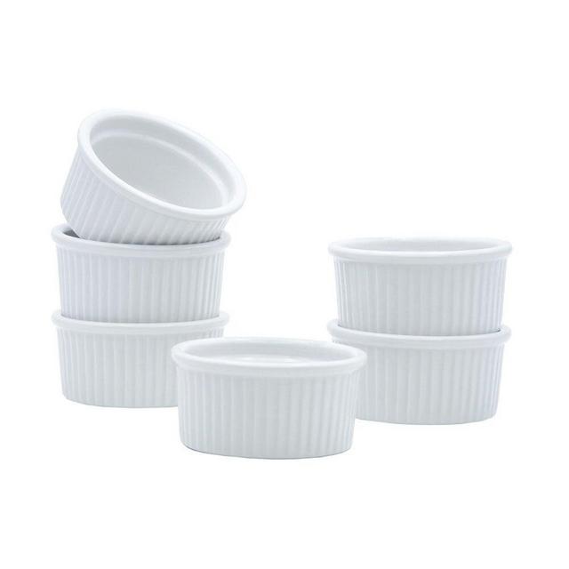 Tuxton Home Duratux 5 fl.oz Ceramic Round Fluted Ramekin (Set of 6)