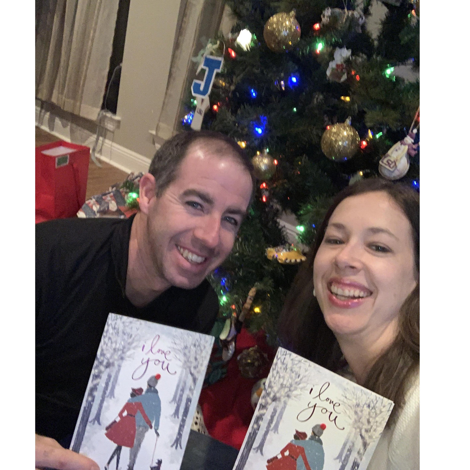 That time we bought each other the same card.
