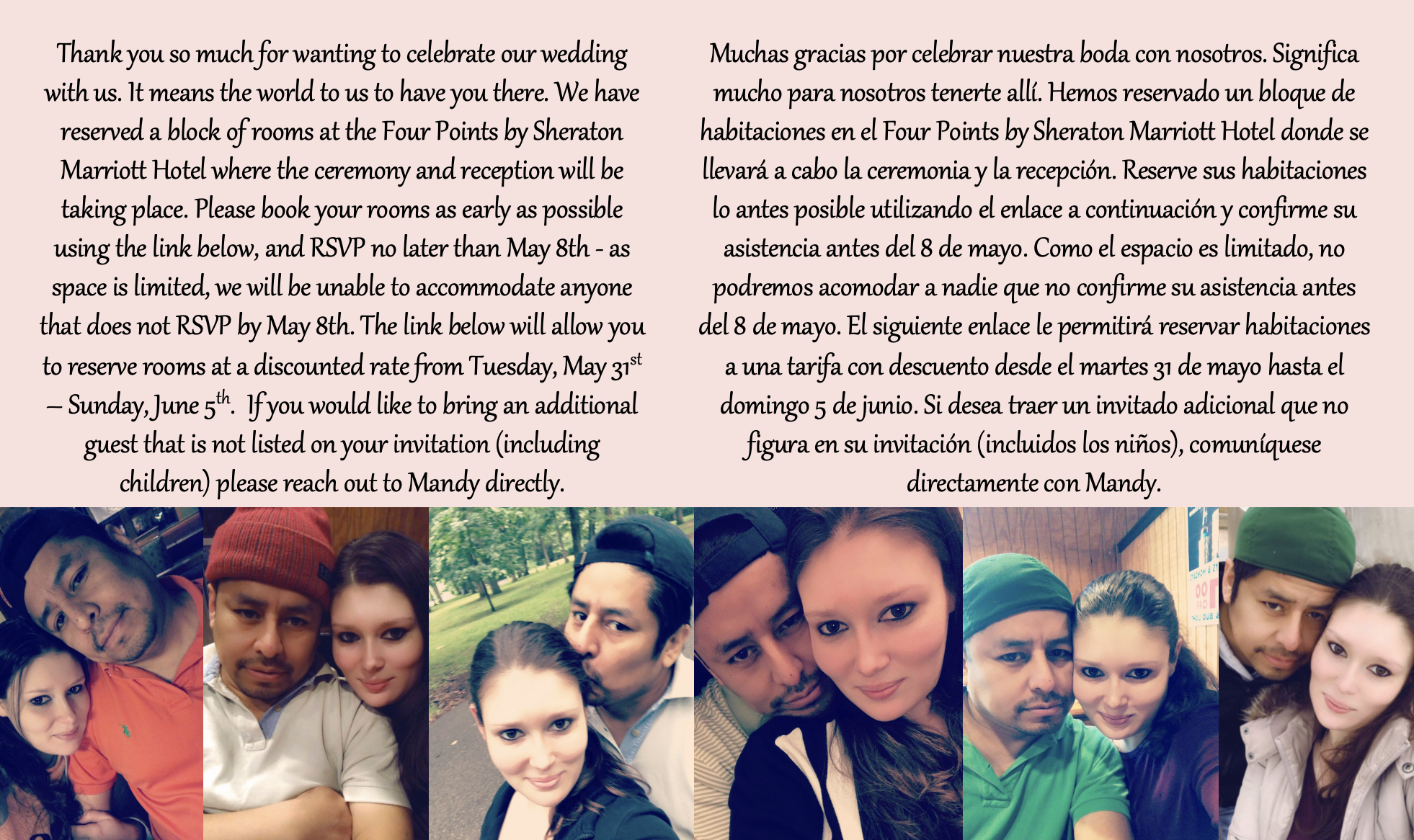The Wedding Website of Mandy Fish and Raúl Paxtían