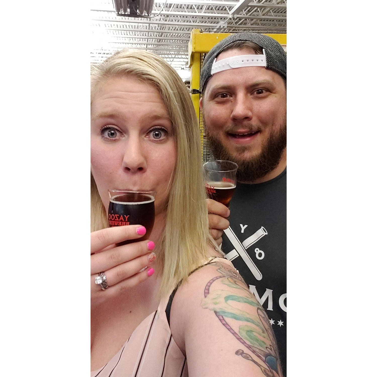 Us...and beer? NO WAY!
Yazoo Brewery Tour