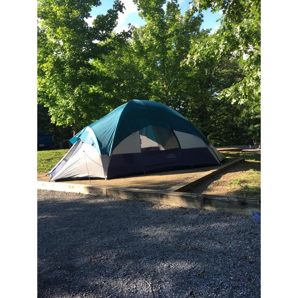 Camping for our first anniversary!