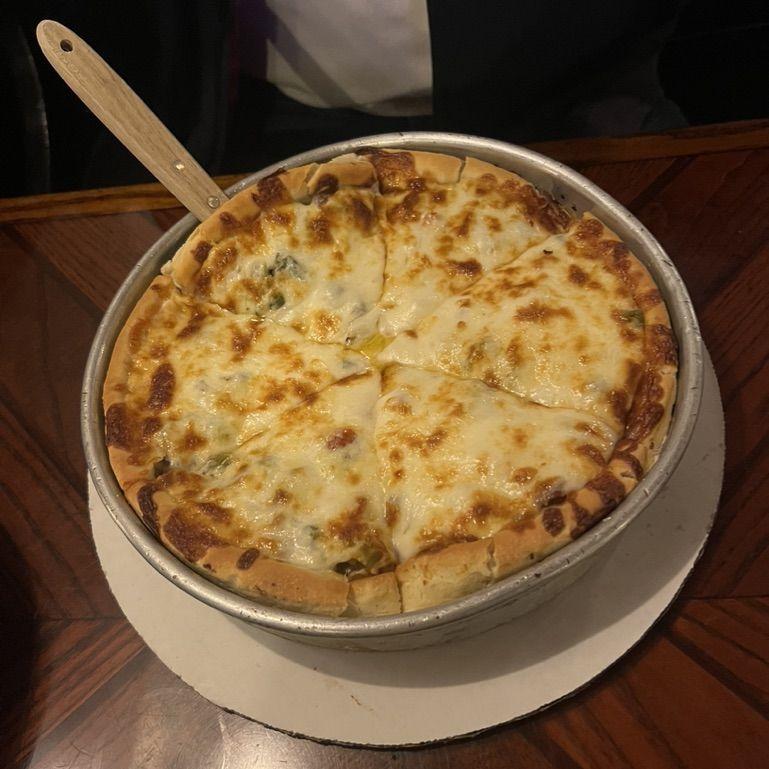 deep dish pizza