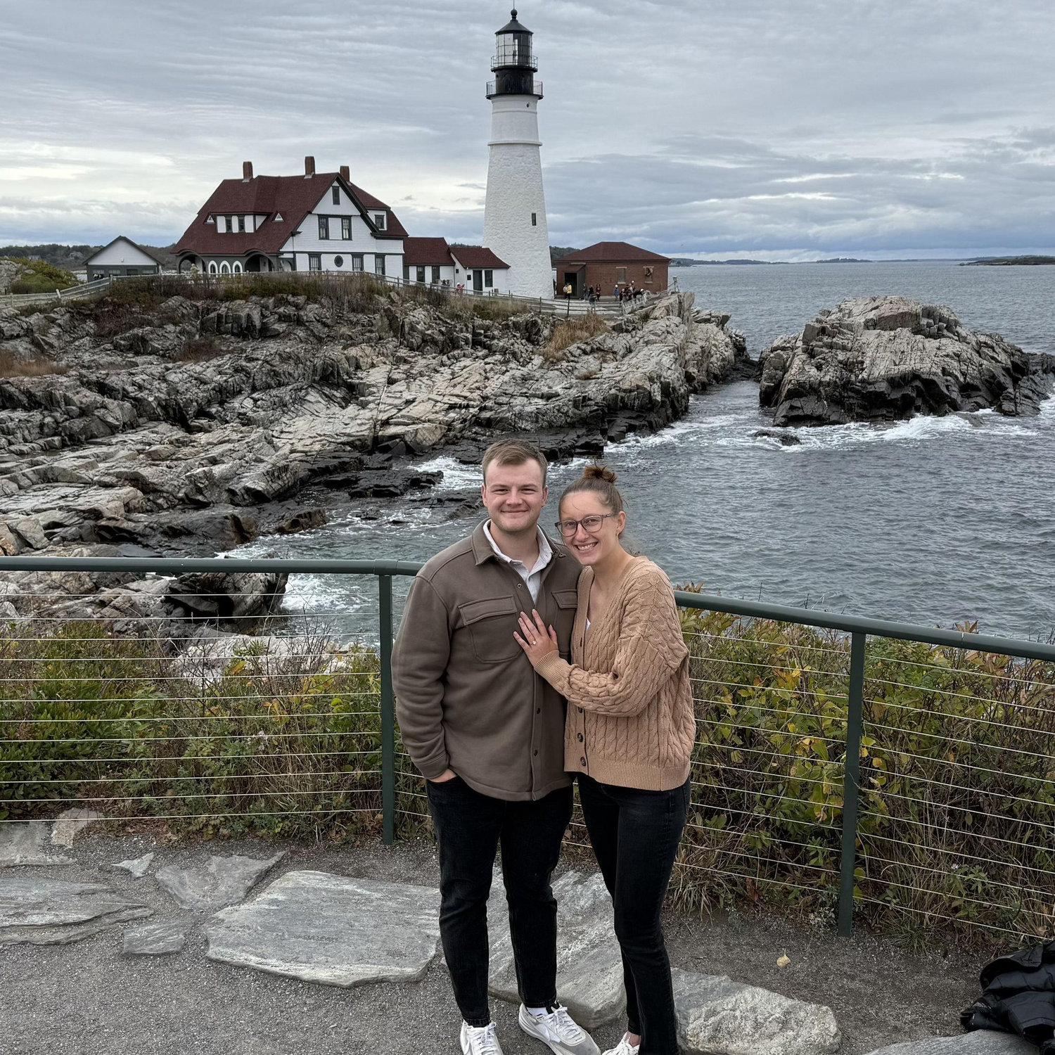 The day we got engaged! Portland, ME