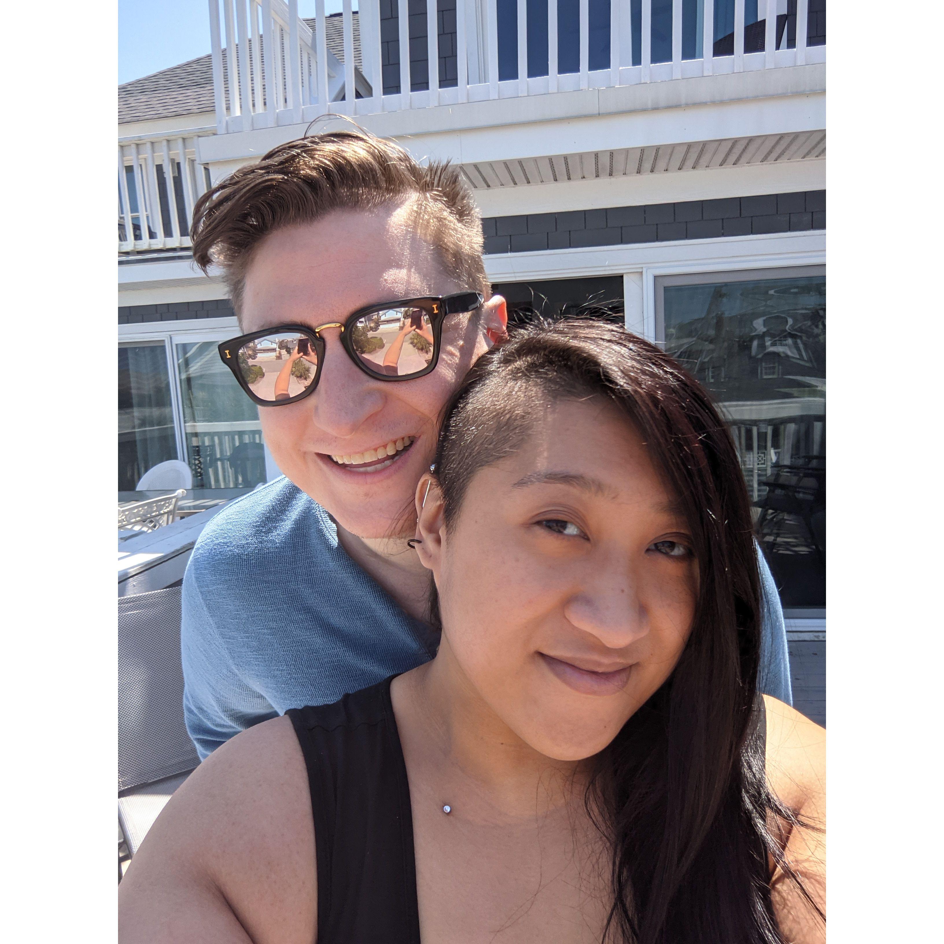 At a VRBO in Wilmington, NC for Liz's cousin's wedding!