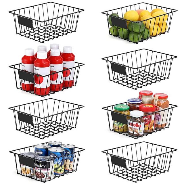 VIVSOL 6-Tier Over the Door Pantry Organizer with 4 + 2 Full Baskets,  Heavy-Duty Metal Hanging Spice Rack for Door Bathroom Kitchen, Closet  Storage