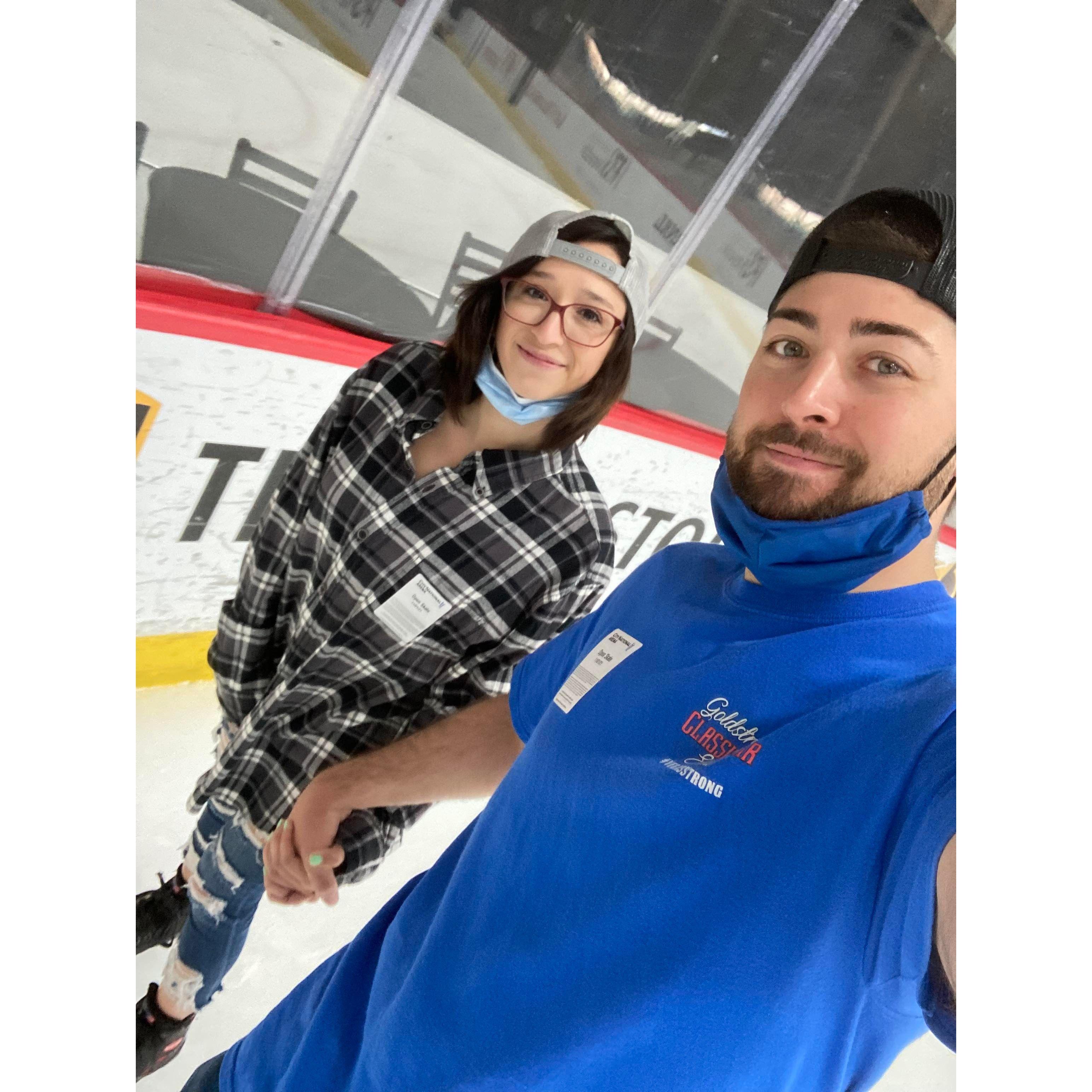 Teaching Jenny to ice skate