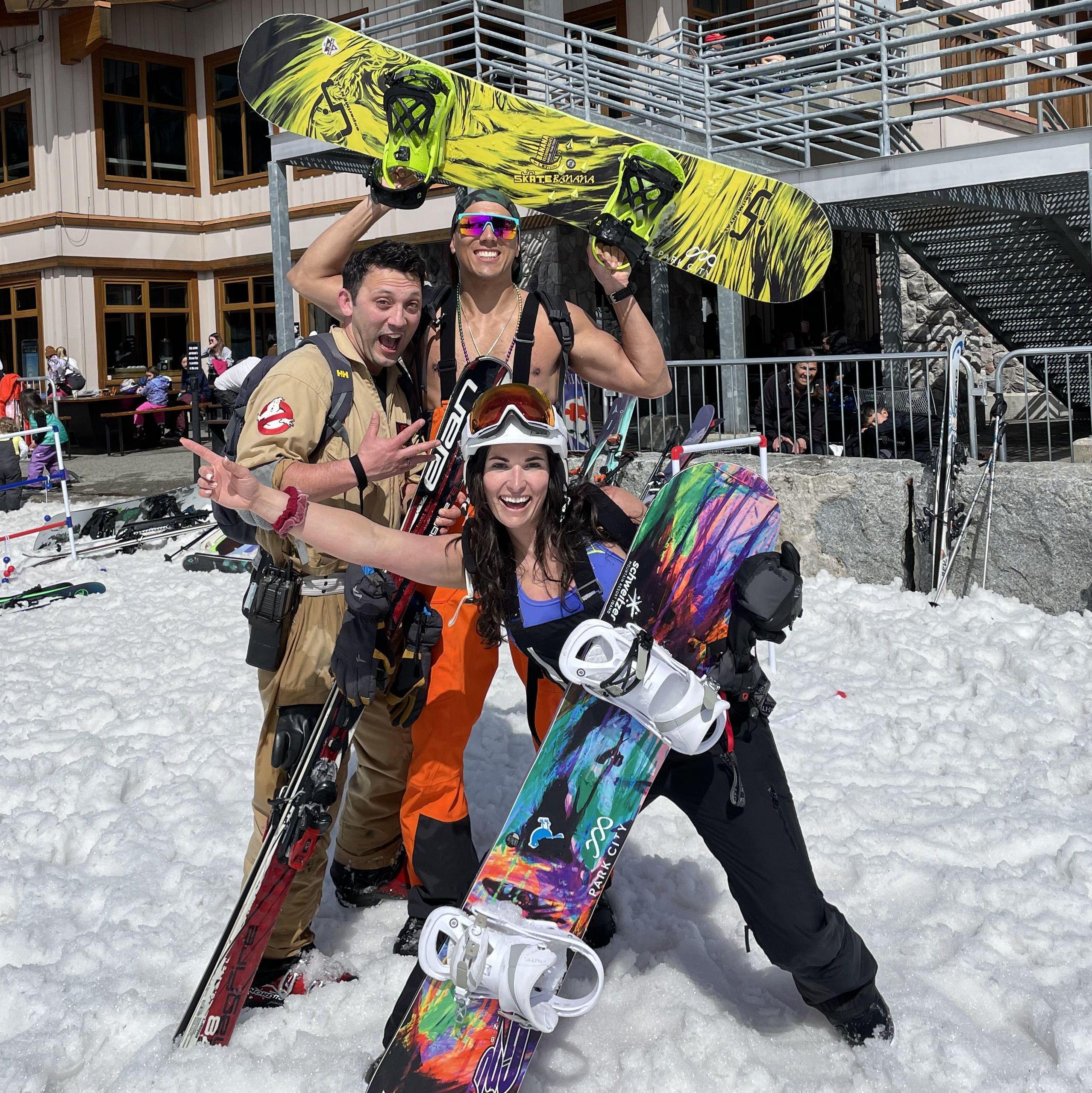 End of season party at Stevens Pass… for those who don’t notice, Jason is a Ghost Buster 😅