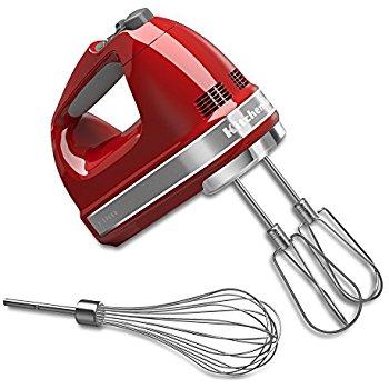 KitchenAid KHM512ER 5-Speed Ultra Power Hand Mixer, Empire Red