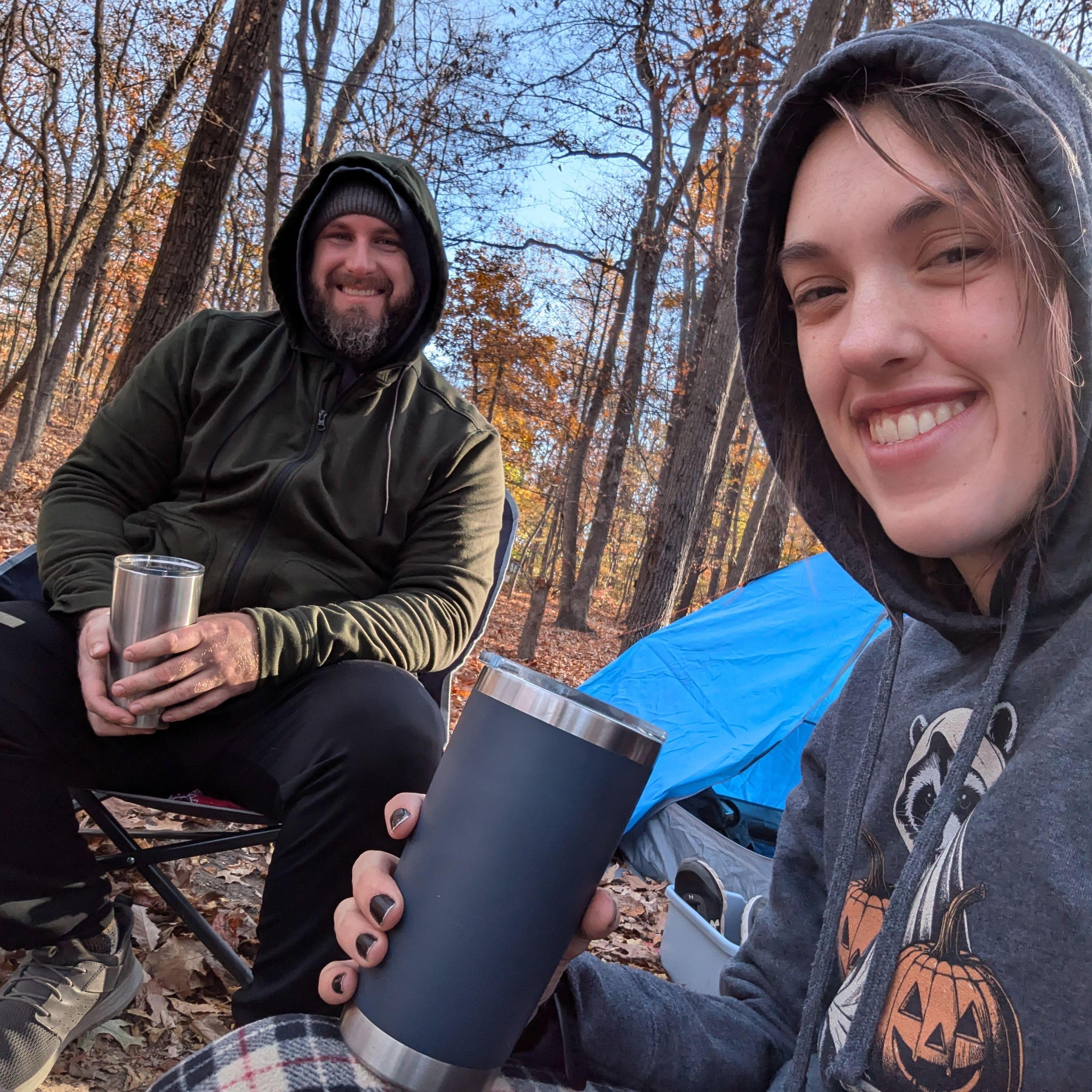 One of our camping adventures!