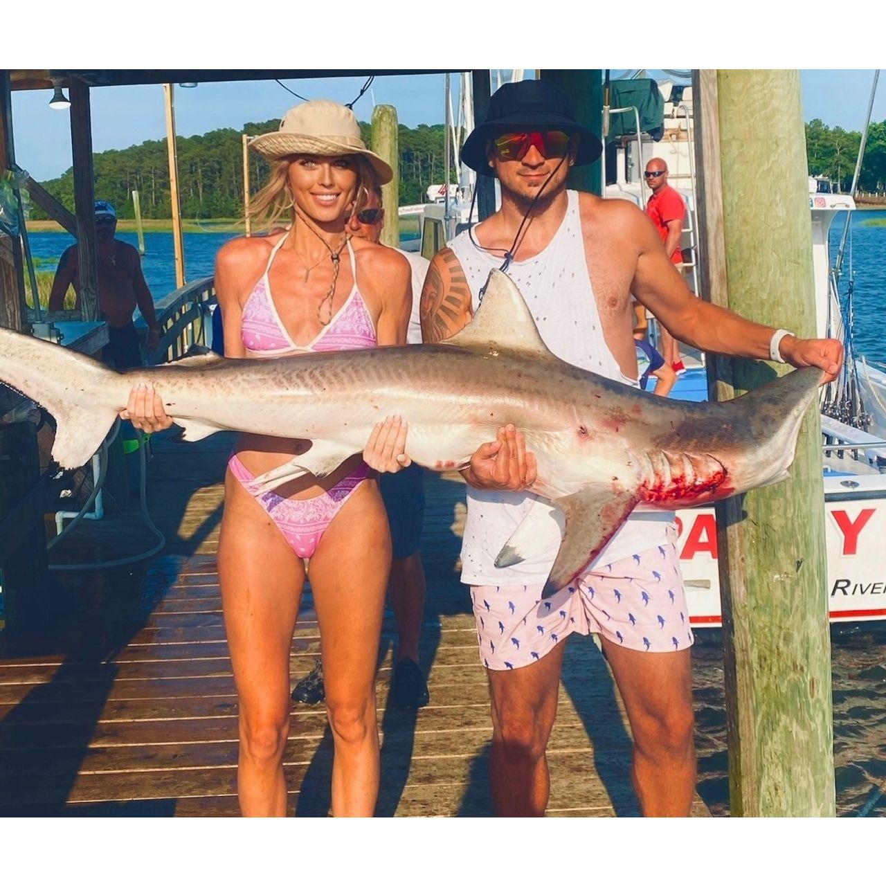Robby's 90lb shark catch