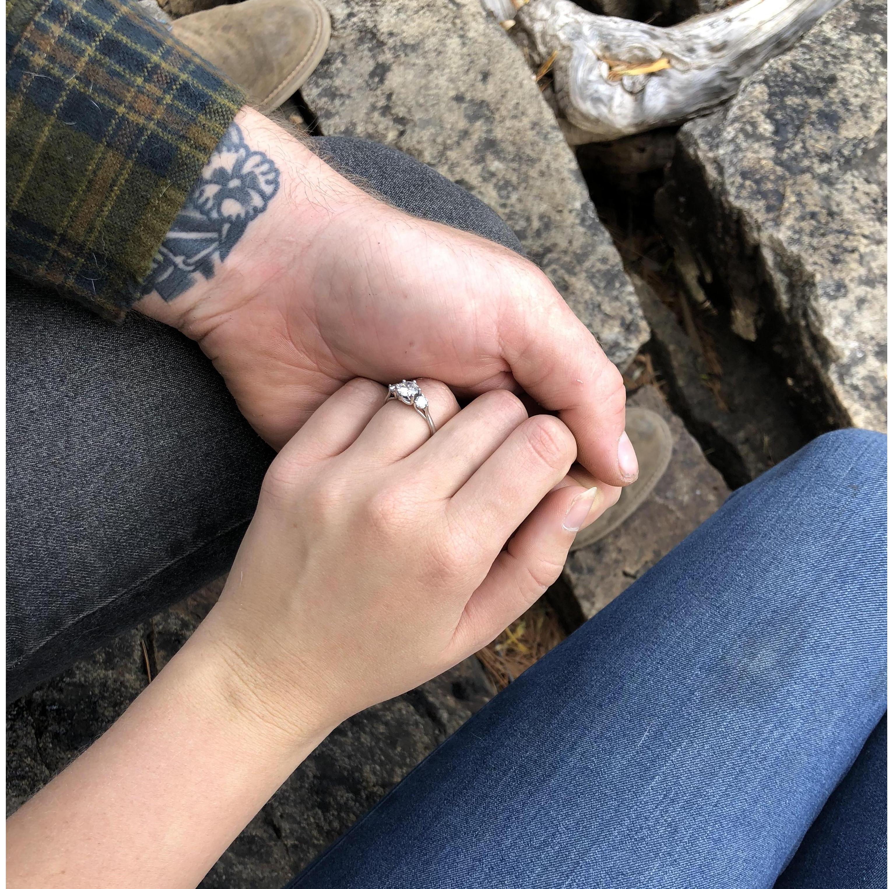 Right after we got engaged. South Lake Tahoe, CA.