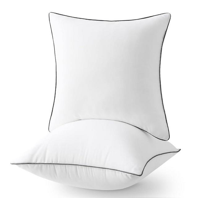 Sasttie 26x26 Pillow Inserts, Euro Pillow Inserts 26 x 26 Set of 2, 26 by 26 Pillow Insert for Bed Couch and Sofa, Machine Washable Decorative Throw Pillows, White