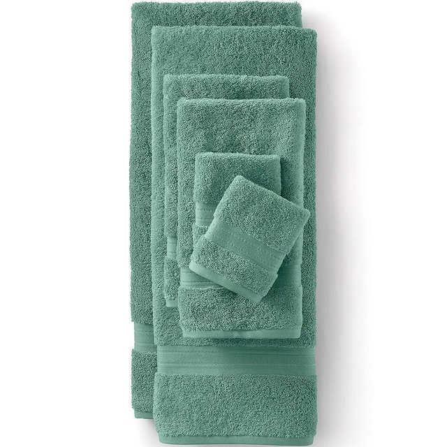 Lands' End Supima Towel Fresh Thyme Bath-Towel Set No Sz