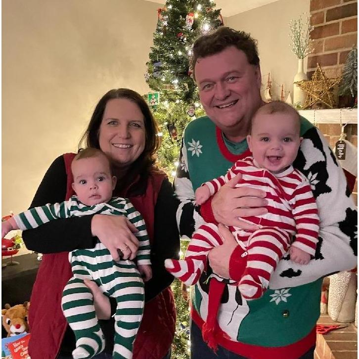 First Christmas as Pop Pop and LuLu