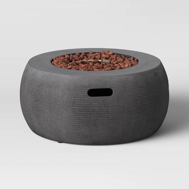 32" Hammered Round Outdoor LP Fire Pit - Threshold™