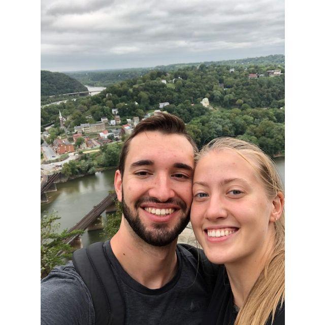 A fun Harpers Ferry hike and selfie with the town.