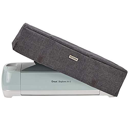 NICOGENA Dust Cover for Cricut Explore Air 2, Cricut Maker, 3 Pockets for Cricut Tools Accessories, Scratch-Resistant, Water-Resistance, Grey