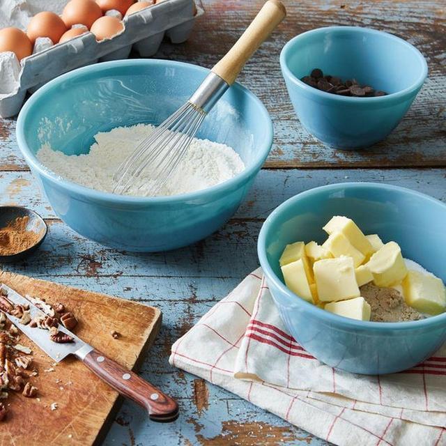 Glass 3-Piece Mixing Bowl Set