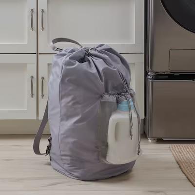 Style Selections 21-Gallon Gray Polyester Laundry Bag
