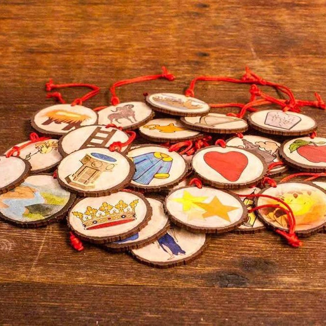 Catholic to the Max | Jesse Tree Ornaments - Set of 27 | Handmade Religious Advent Countdown to Christmas Calendar | Made in The USA
