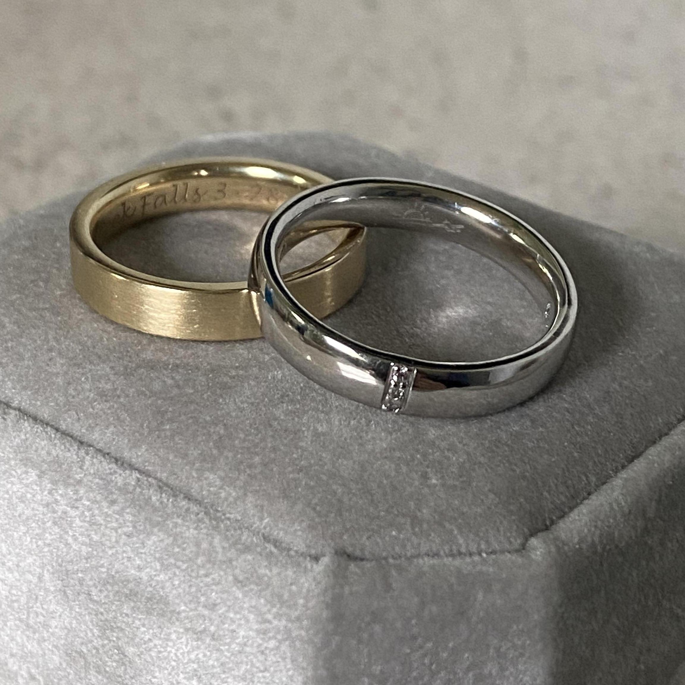 Our rings we made for each other. :)