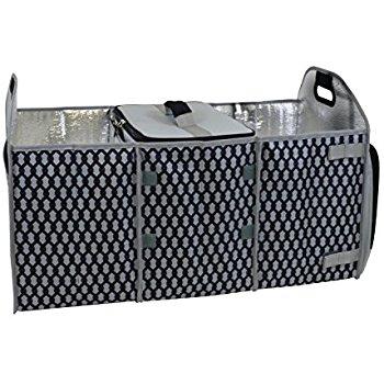 DG SPORTS 2-in-1 Collapsible Trunk Organizer & Cooler Folding Flat Trunk Organizer Storage