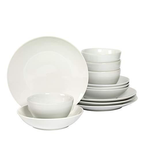 Denmark 12 Piece White Dinnerware Set