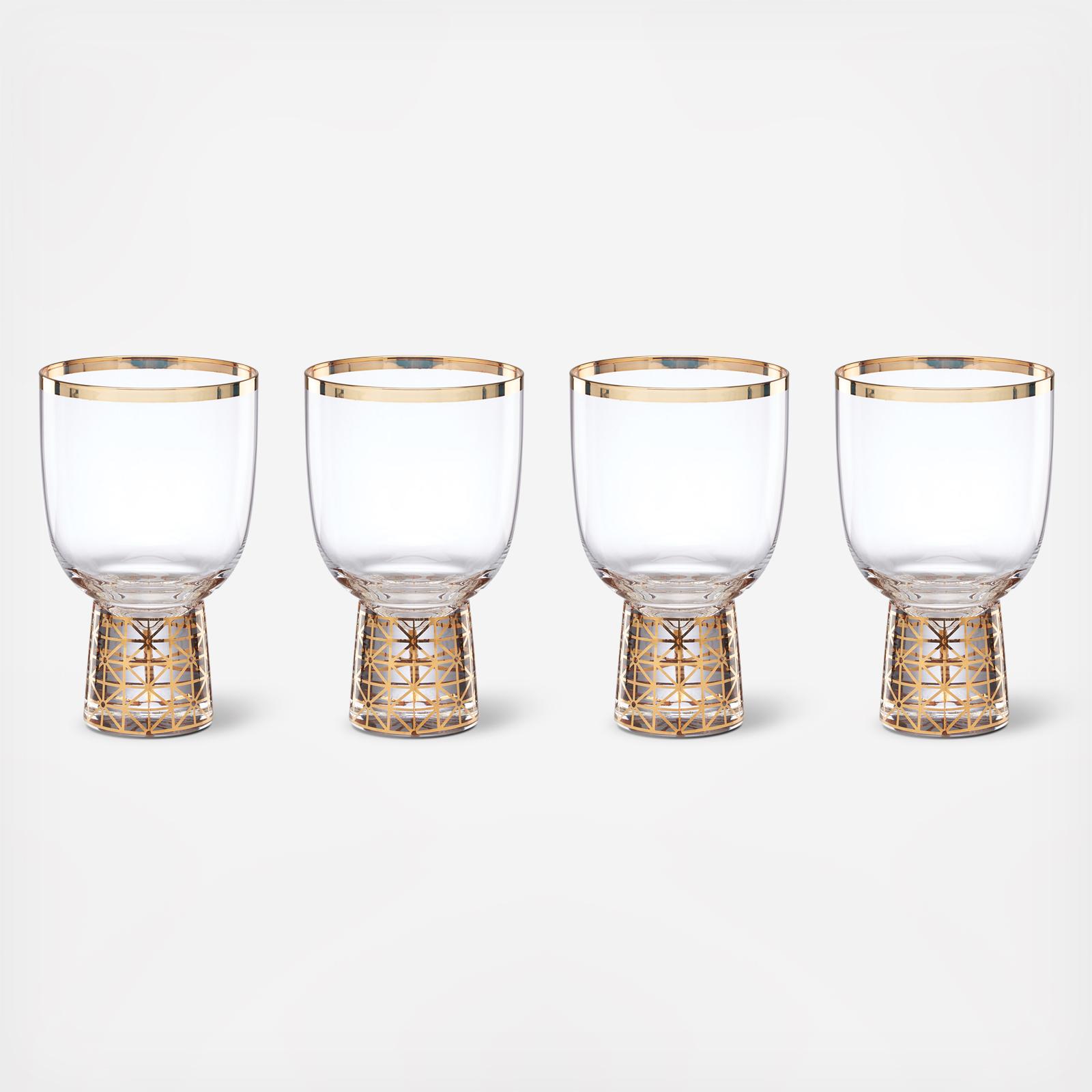Tuscany Classics Gold Frost Wine Glasses, Set of 4 - Thumbnail 5