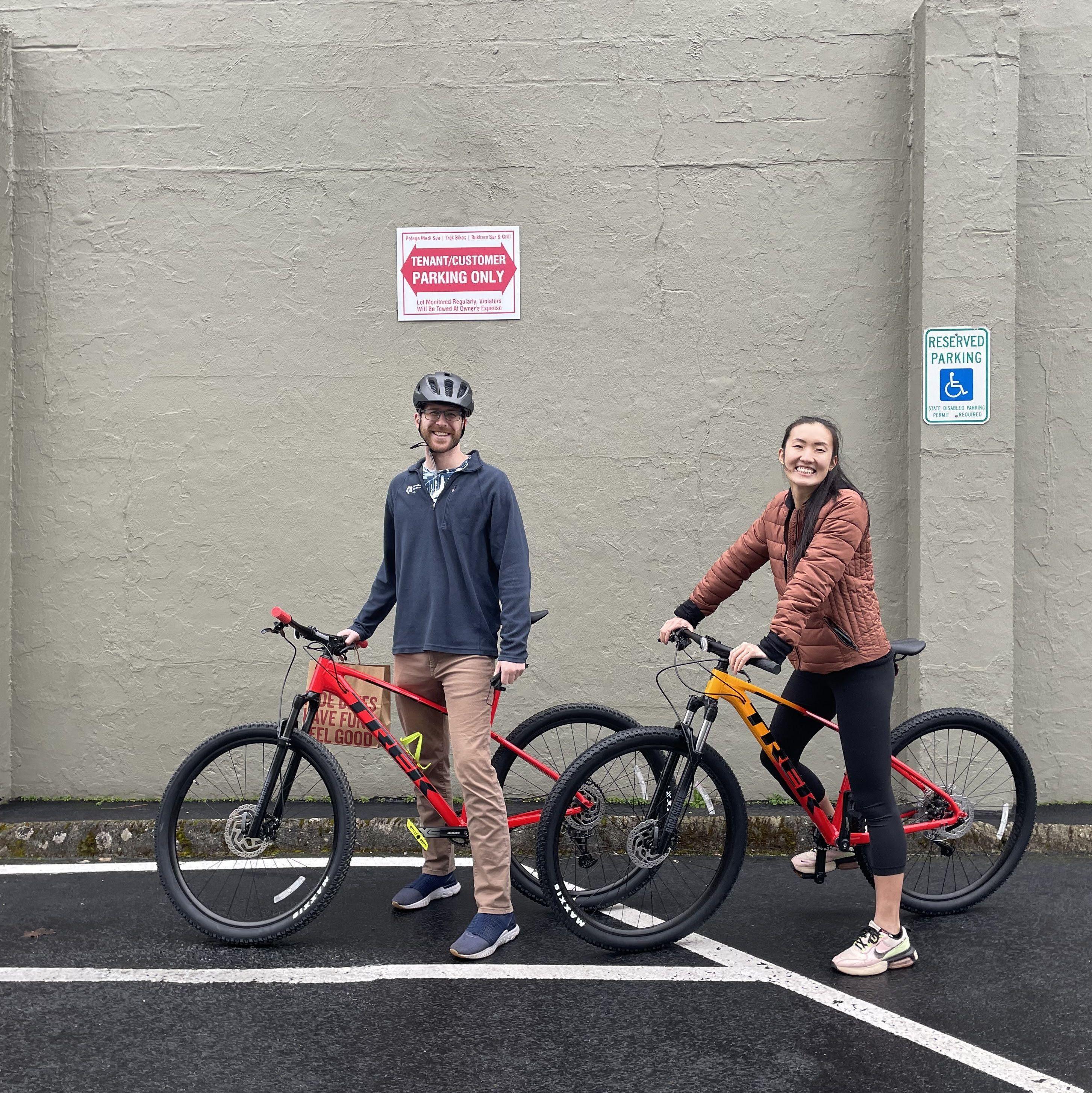 We got matching bikes!