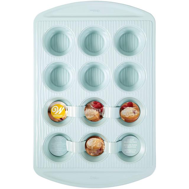 Wilton 12 Cup Texturra Performance Non-Stick Bakeware Muffin Pan