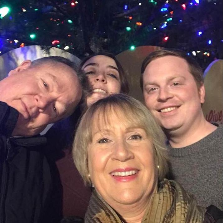 Tree Lighting with Stephanie's fam!