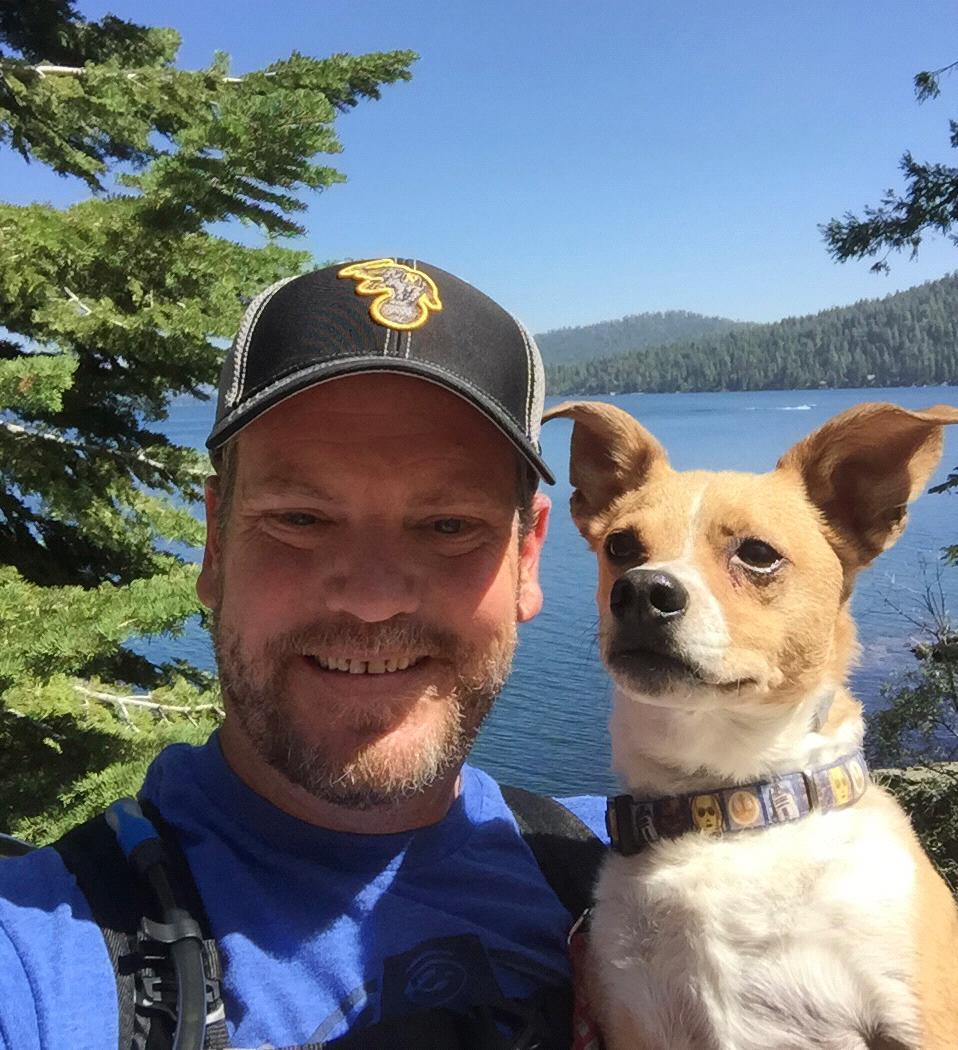 2018: While Kimberly was overseas, Duane visited her mom and Stafford once a month. Duane sent Kimberly lots of pictures of their adventures together. This is one of her favorites of the two guys.