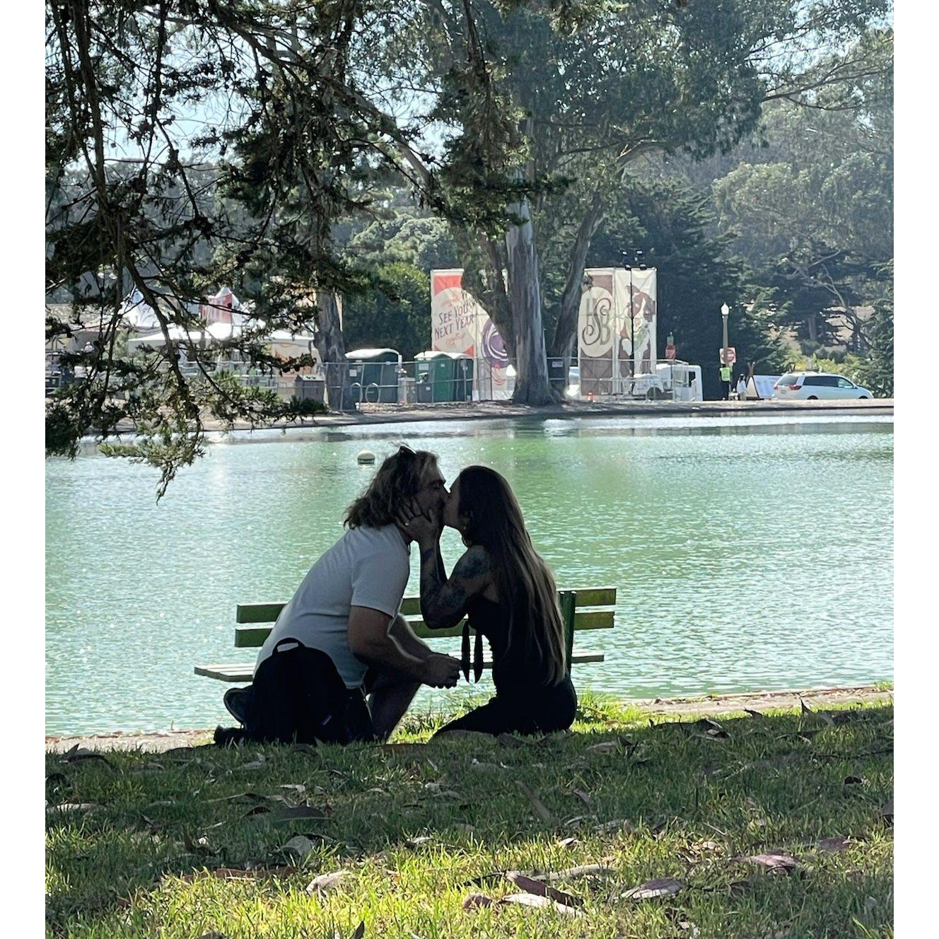 The moment we said "YES!"