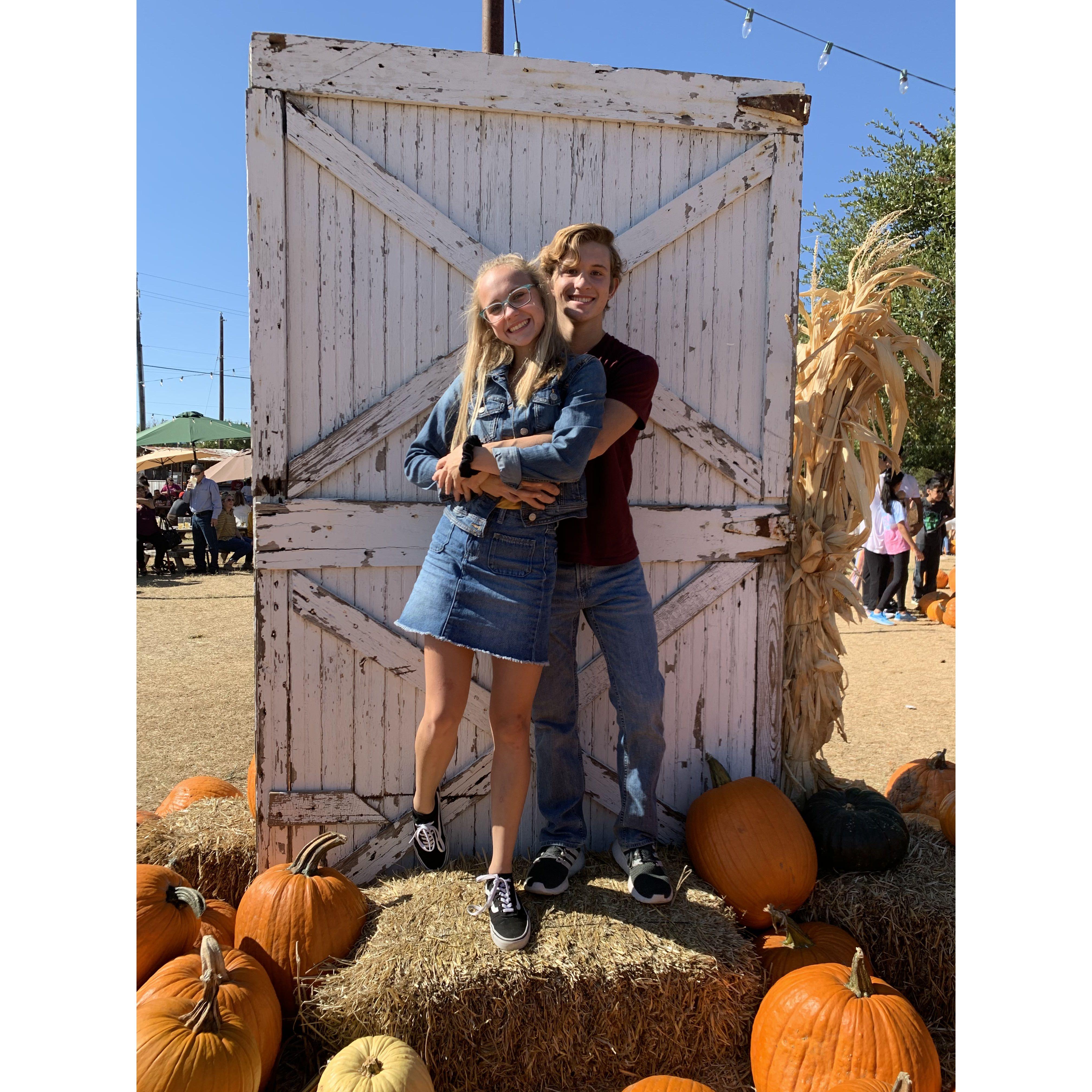 We were Juniors in high school here, love this pumpkin patch