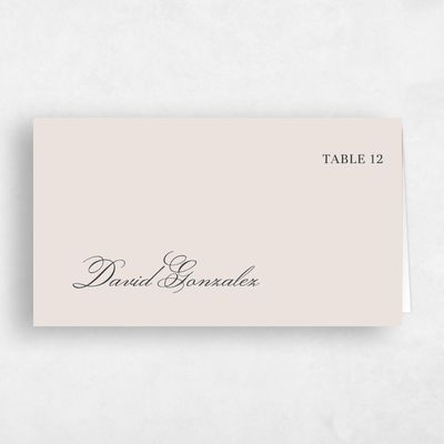 Navy, Blue Wedding Place Card - Dubuque