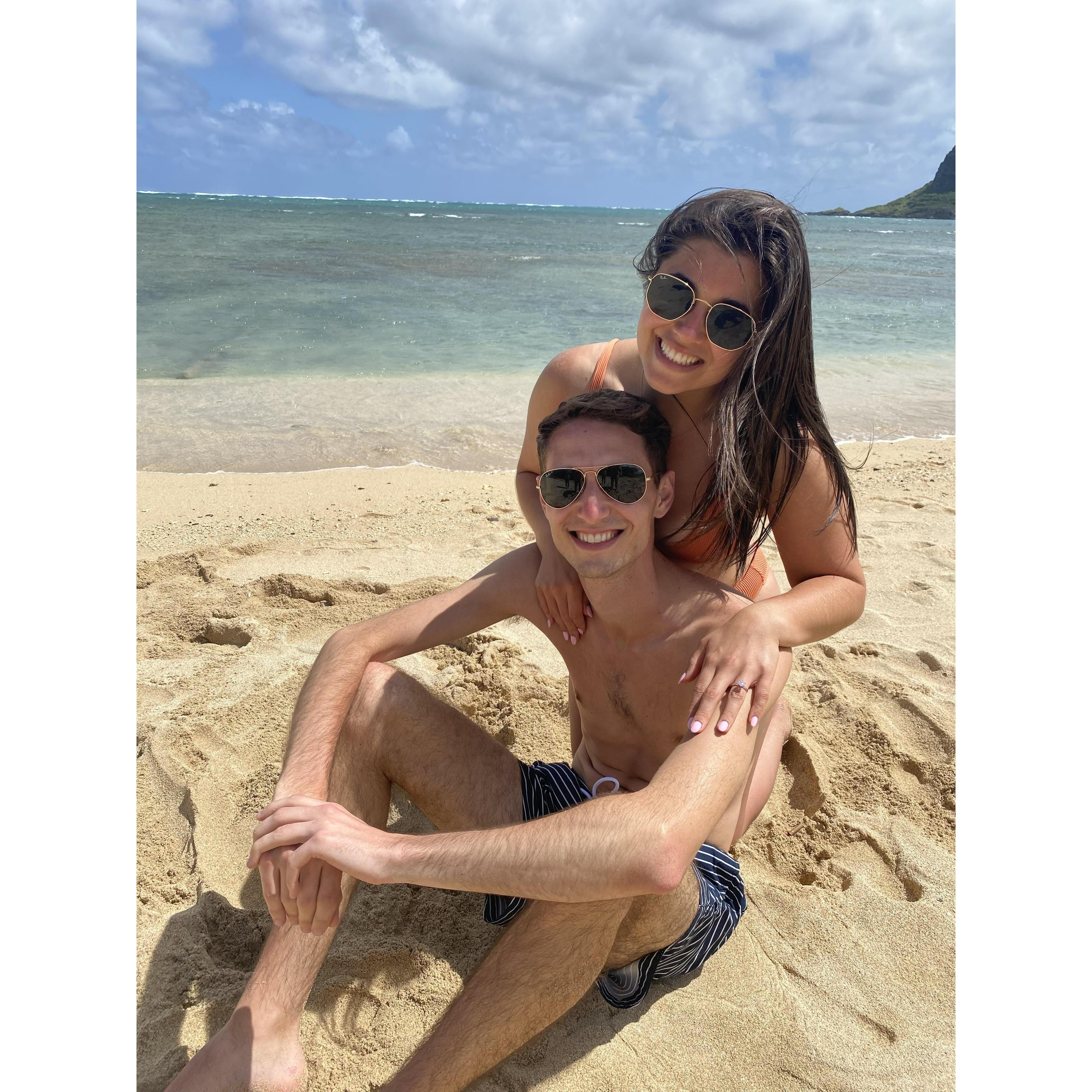 Hawaii to celebrate our engagement with friends - February 2020