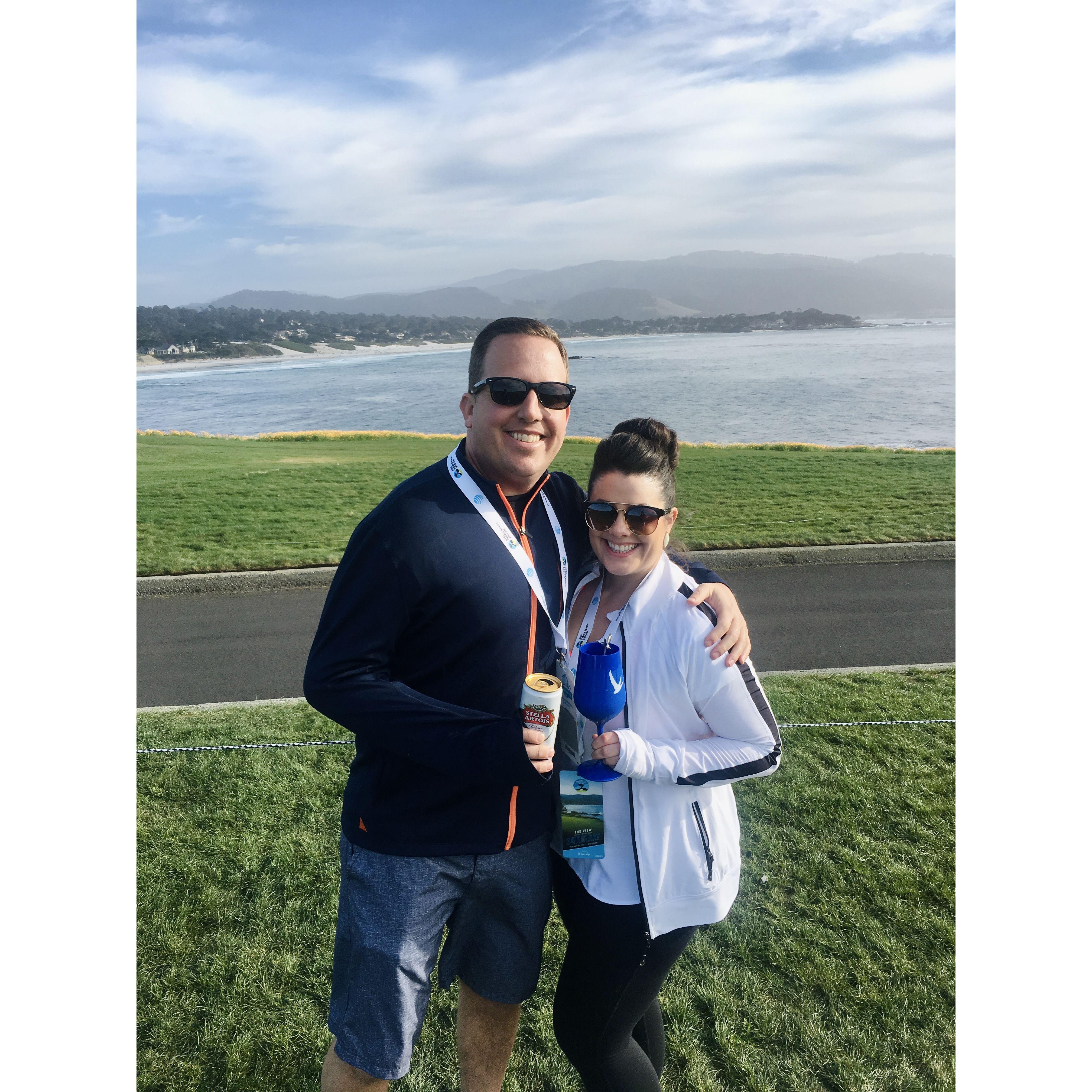 At the Pebble Beach Pro Am