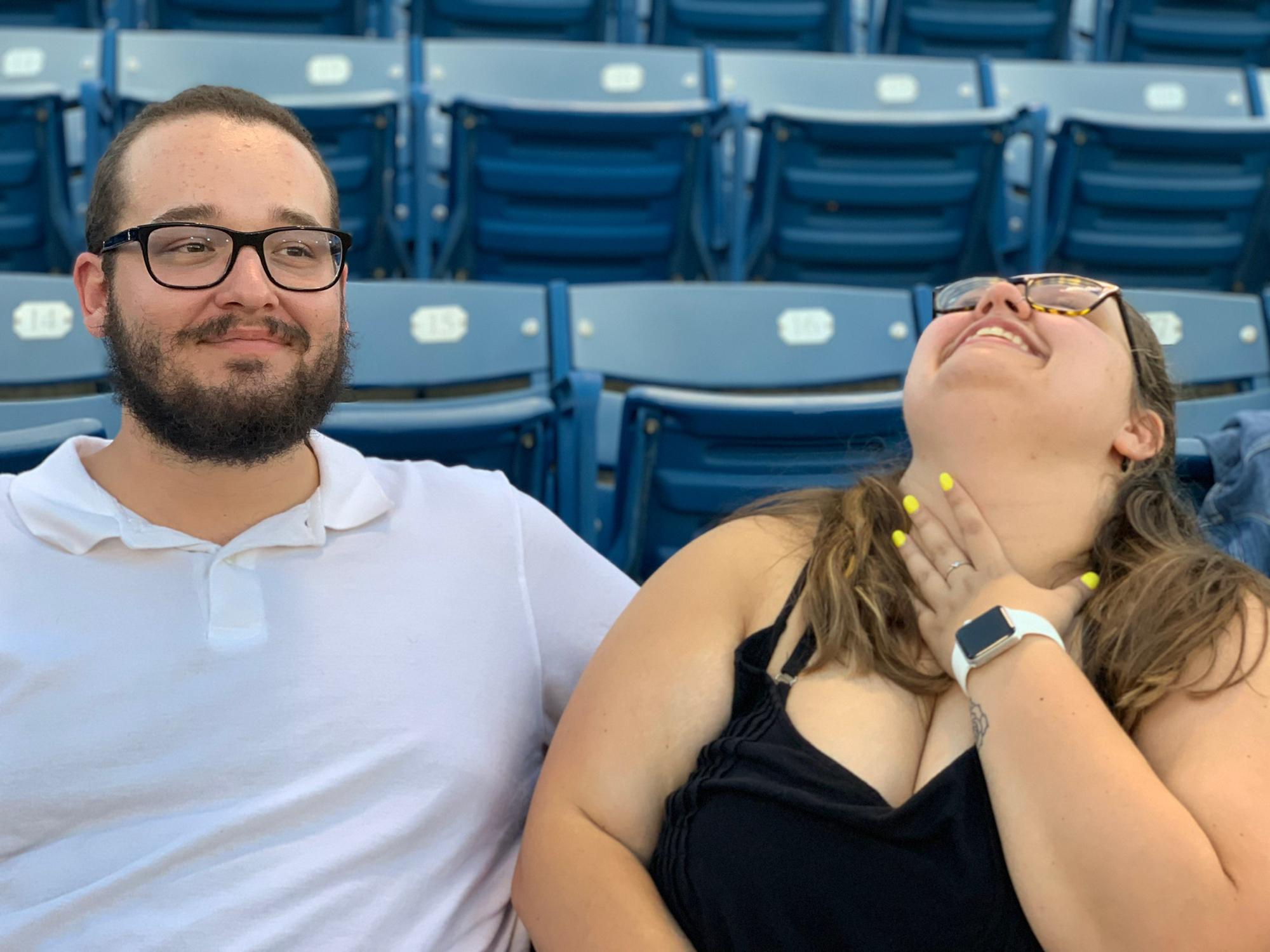 Josh met all of my friends at a baseball game. I was so anxious. They all loved him, unsurprisingly.