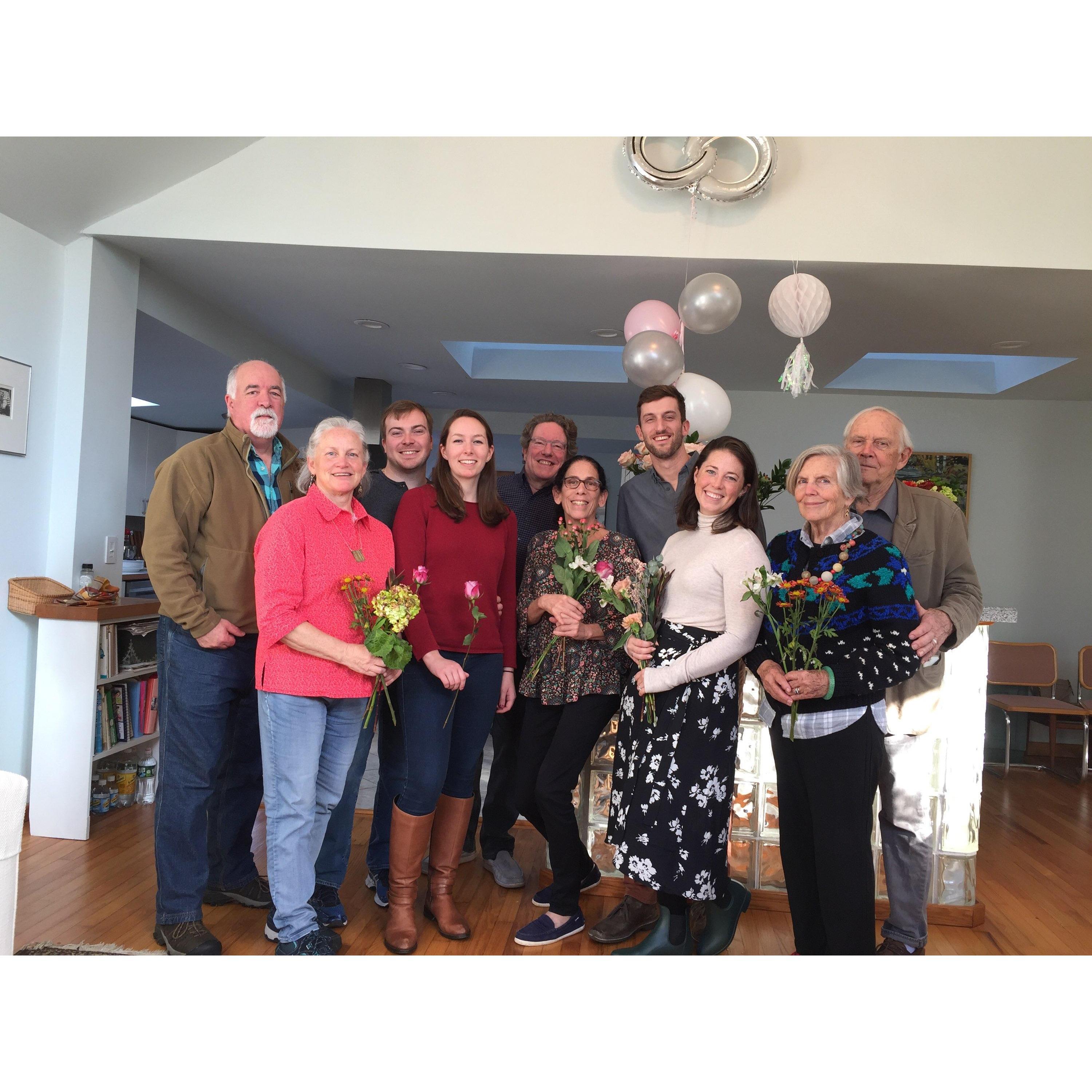 Jones-Hartman Thanksgiving together in 2019 after we got engaged.
