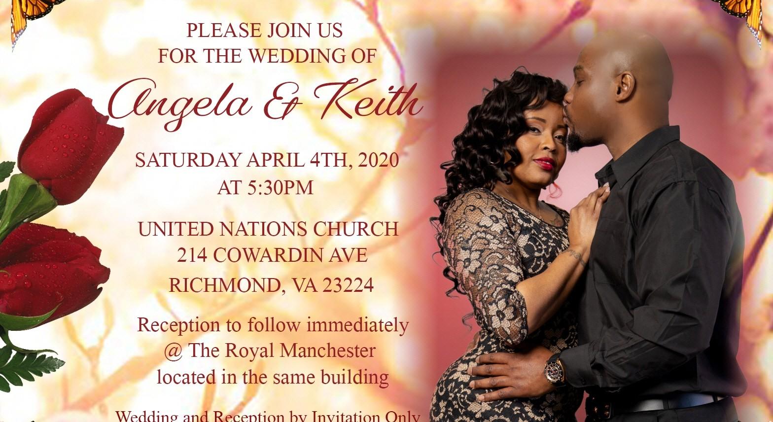 The Wedding Website of Angela Dupree and Keith Starkes