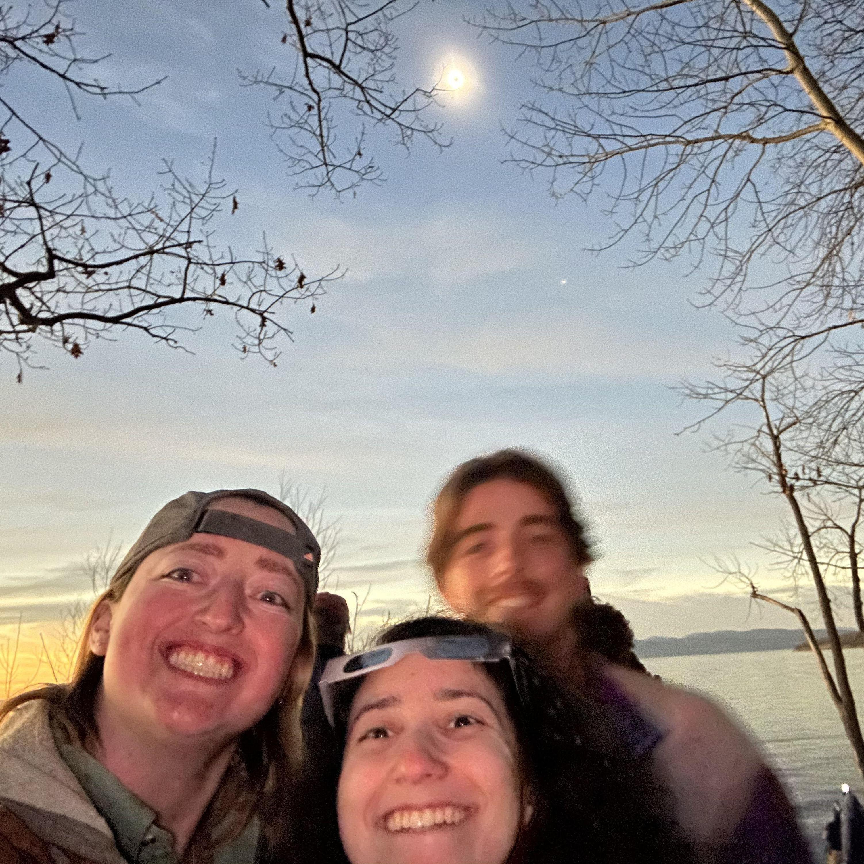 At Lake Champlain for the 2024 Eclipse totality