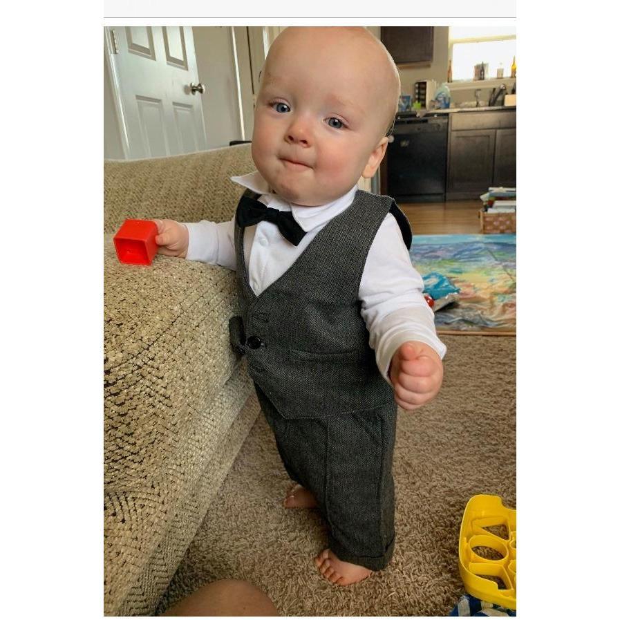 Ringbearer baby Gus. Grace's nephew. Son of Olivia and Eli Gaul.