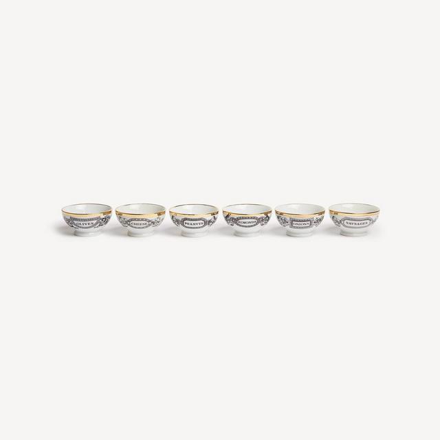 Fornasetti Set 6 appetizer bowls Appetizers