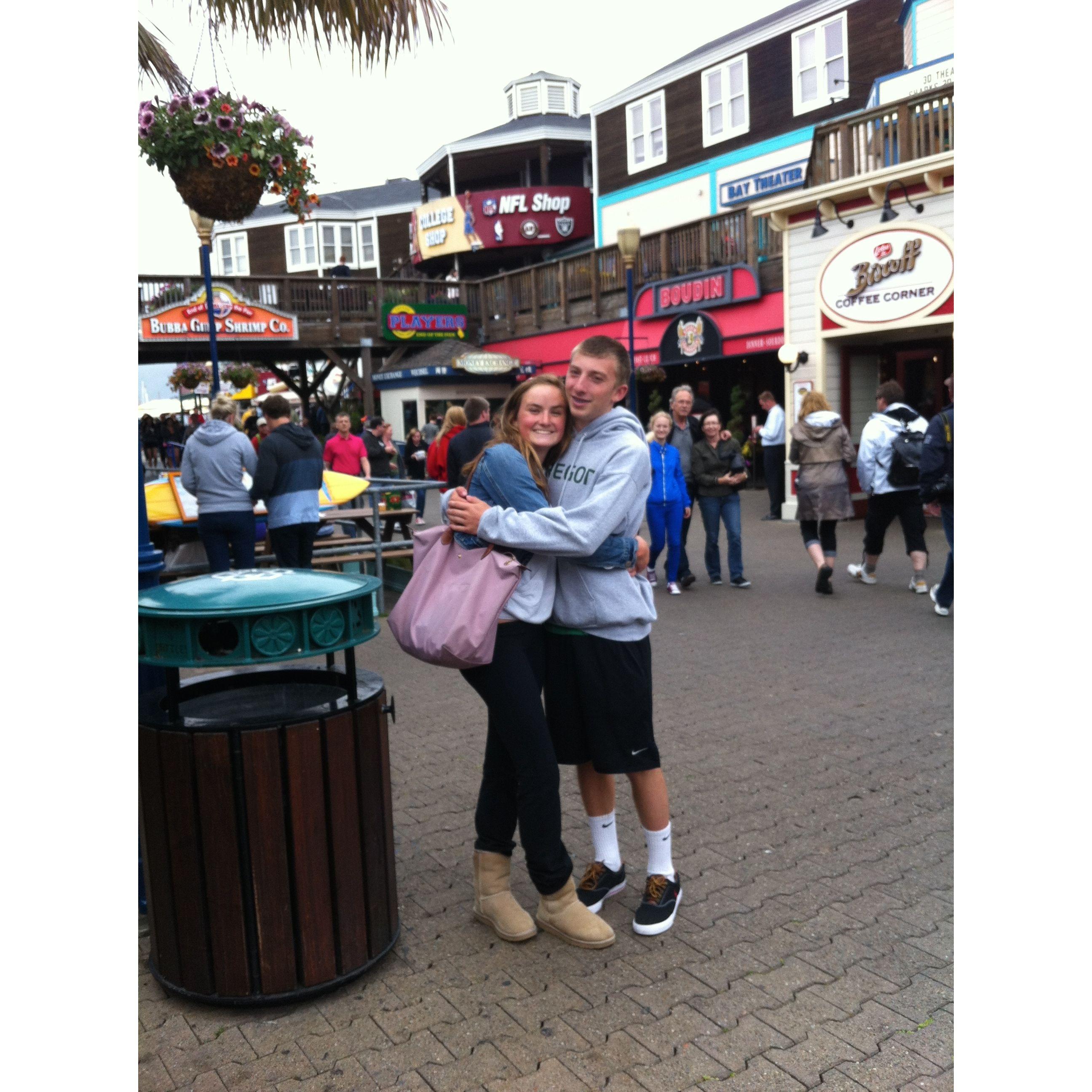 Date at Fisherman's Warf Freshman Year of High School.