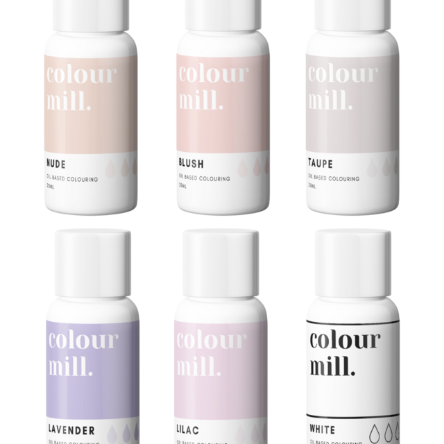 Oil Based Colouring 20ml 6 Pack Nude