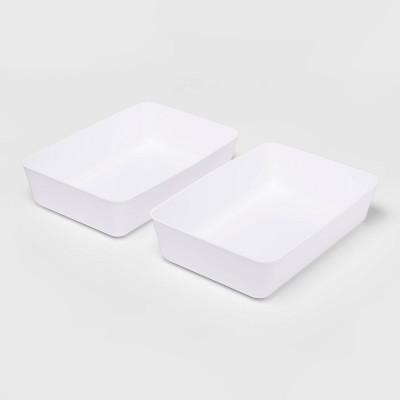 Large 2pk Storage Trays White - Room Essentials&#8482;