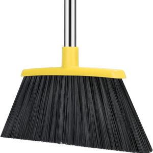 OUTDOOR Heavy Duty Broom, 55 Inch Long Handle Large Angle Brooms