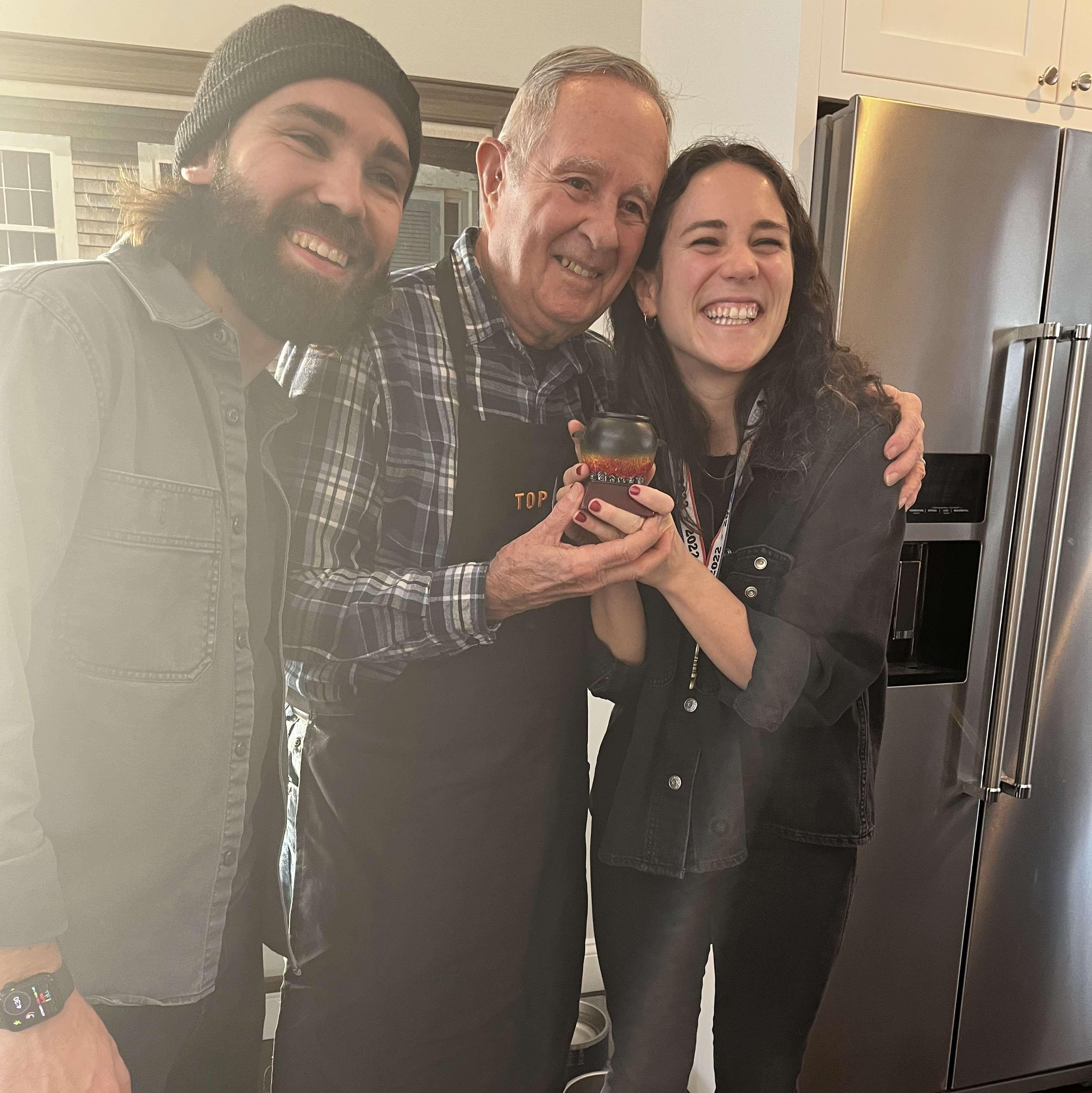 Chili Cook-off with Grandpa (he won but we were a close second)! Narragansett, Rhode Island February 2022
