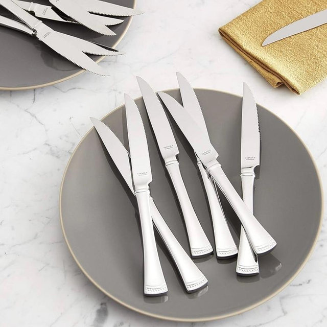 Lenox Portola 12-Piece Steak Knife Set, 3.60 LB, Metallic