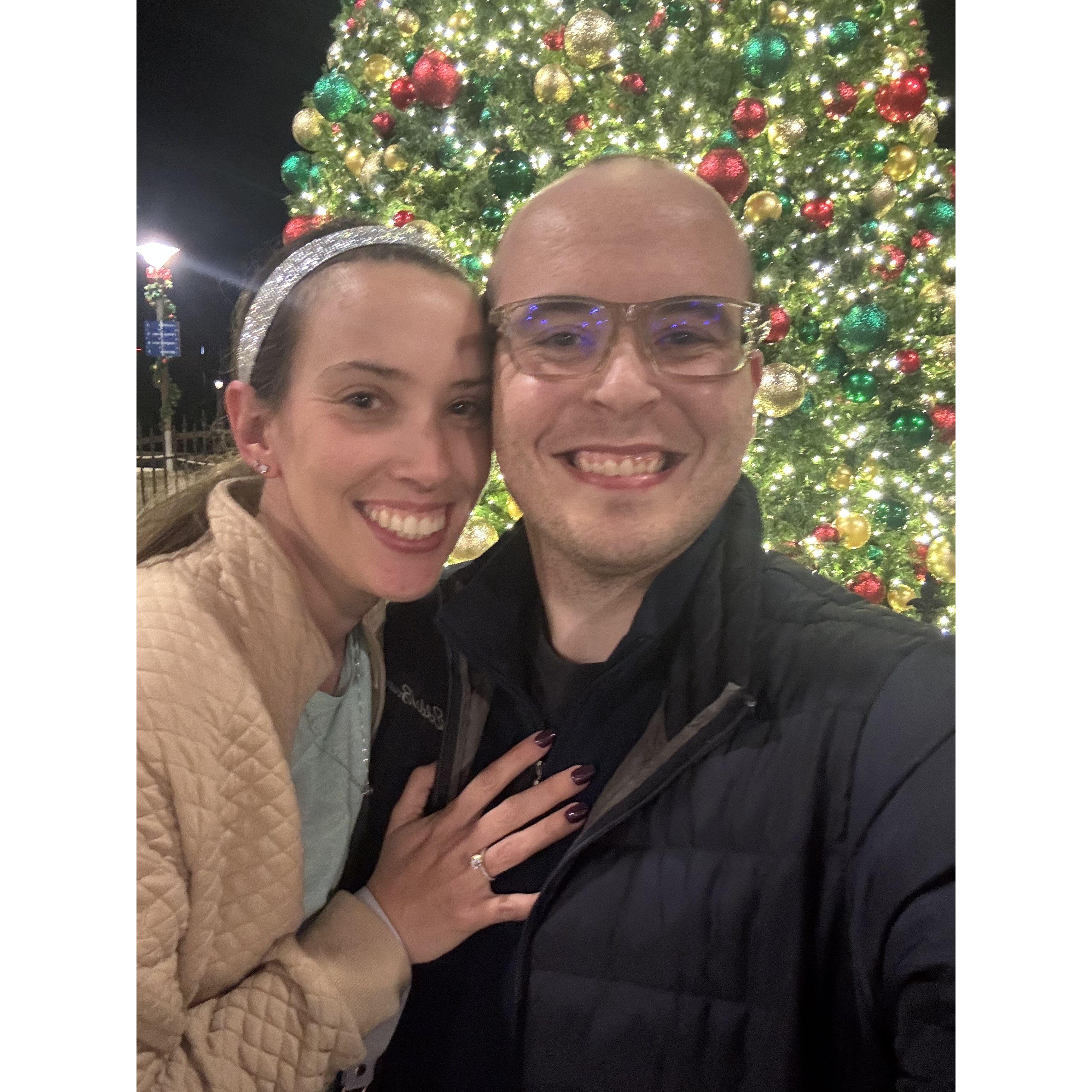 Our first picture together engaged